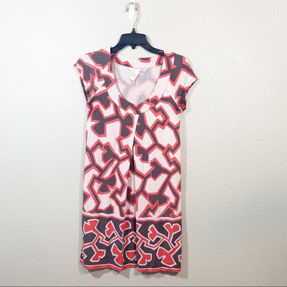 Diane Von Furstenberg Silk Short Sleeve Dr…
